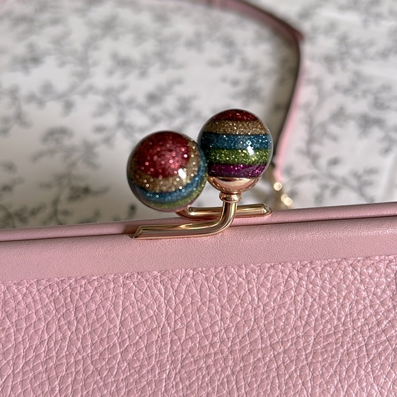 Coach Nora Kisslock Crossbody Pink - Picture 7 of 9